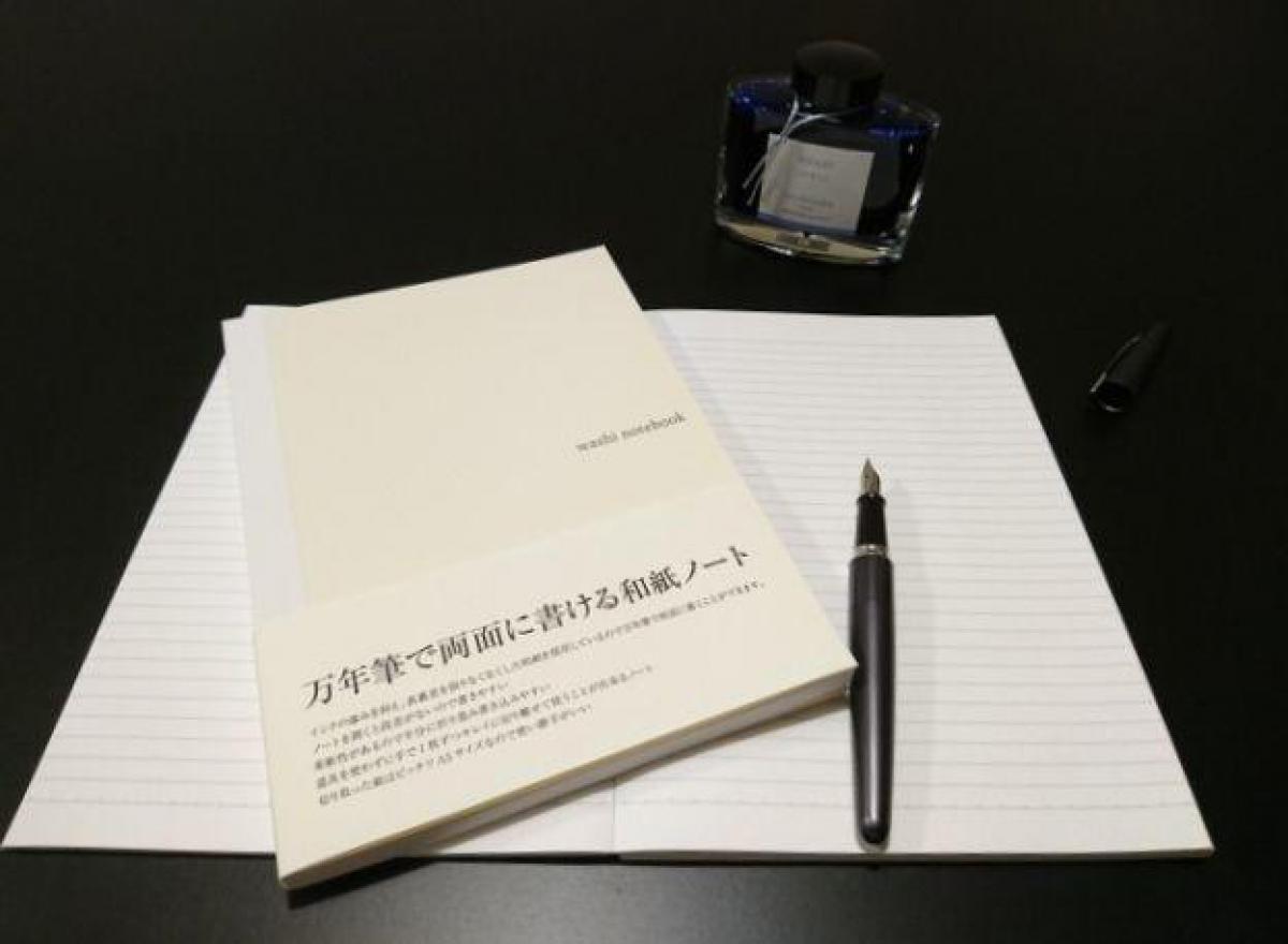 新製品 万年筆で両面に書ける和紙ノート