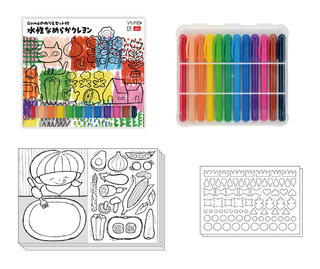 【新製品】料理創作ユニットGomaとコラボ、かわいいぬりえとシールでお絵描きを楽しめるセット