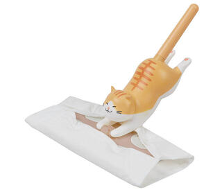 【注目新製品】かわいいネコがデスクをおそうじする「ふきマル」が登場!
